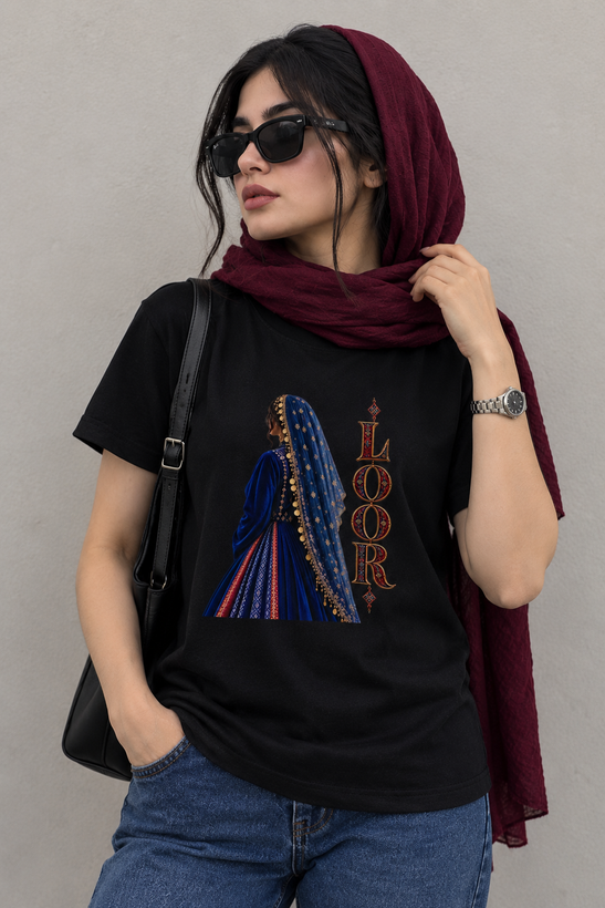 تیشرت یونیسکس طرح زن لر جنس نخ پنبه ۱۰۰ درصد