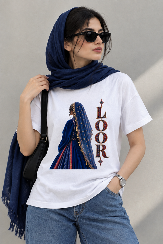تیشرت یونیسکس طرح زن لر جنس نخ پنبه ۱۰۰ درصد