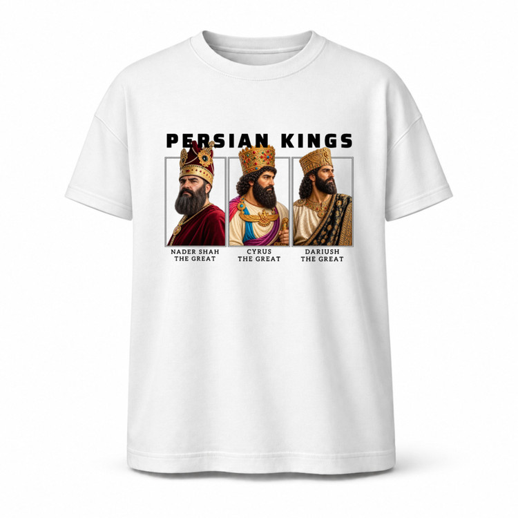 تیشرت یونیسکس طرح persian kings جنس نخ پنبه